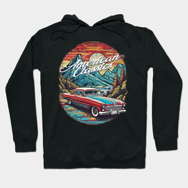 American Legendary Cars Hoodie by Tjhtt Autoarts